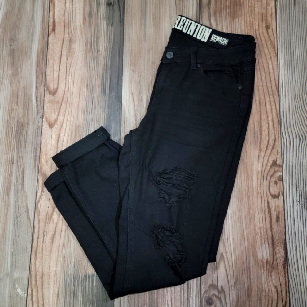 Rewash Vintage reunion black denim jeans